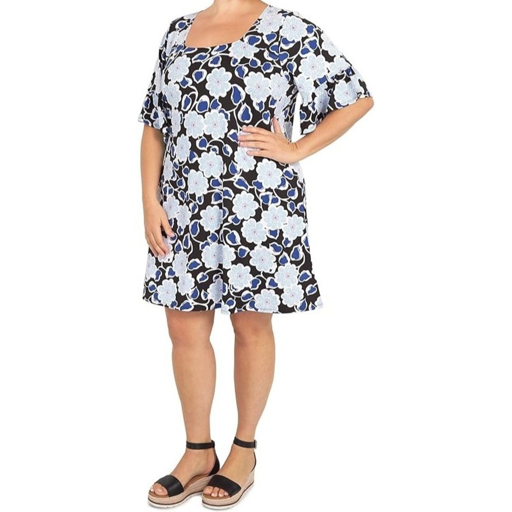 NWT Arky Lark womens 3X Daisy Daze puff sleeves dress